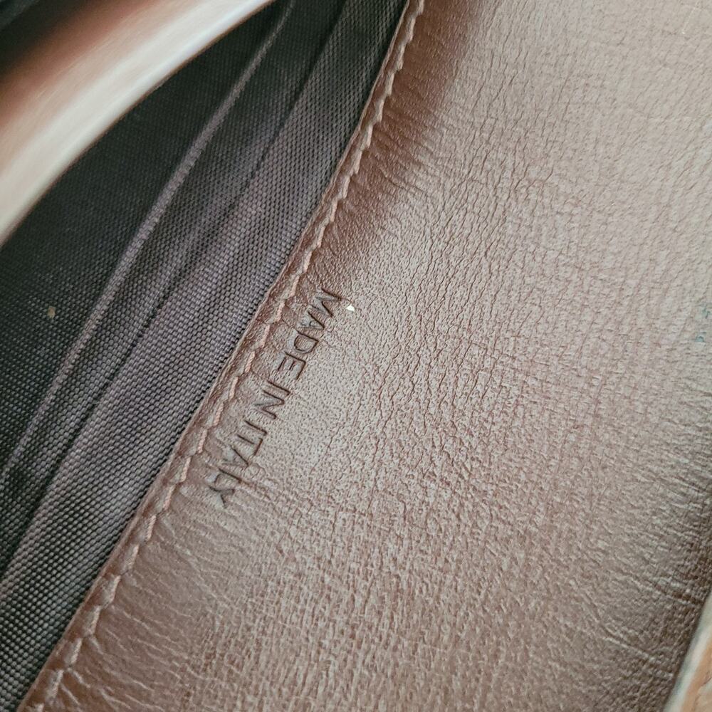 Coach Gramercy Vintage Wallet Brown Bifold Leather Long Made In Italy Large - Picture 5 of 16